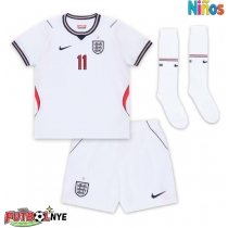 Camiseta Inglaterra Marcus Rashford #11 Primera Equipación para niños Mundial 2026 manga corta (+ pantalones cortos)